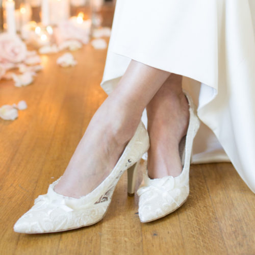 LACE WEDDING SHOES - House of Elliot