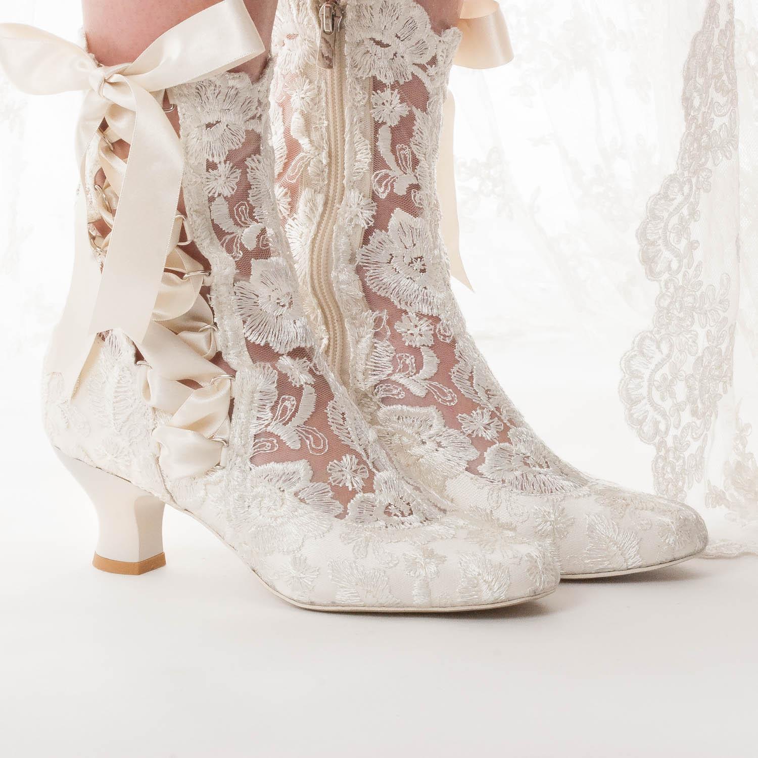 lace up wedding boots