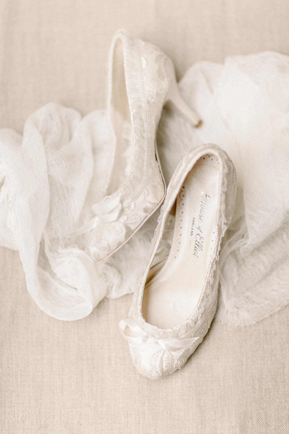 ivory lace ballet flats