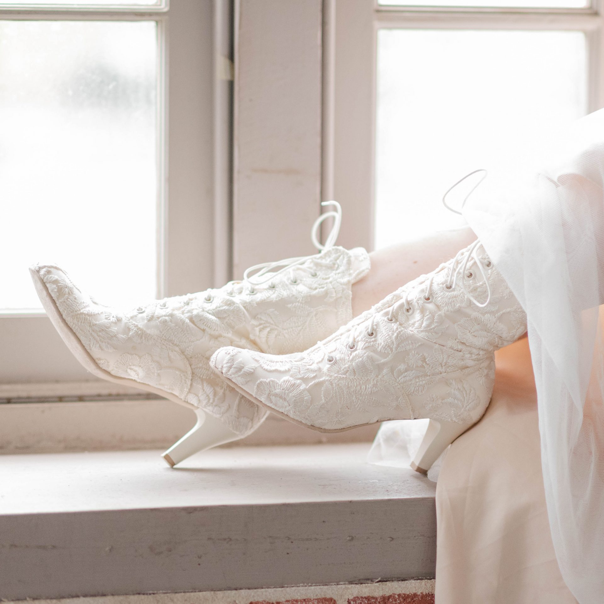 Vintage Lace Wedding Boots
