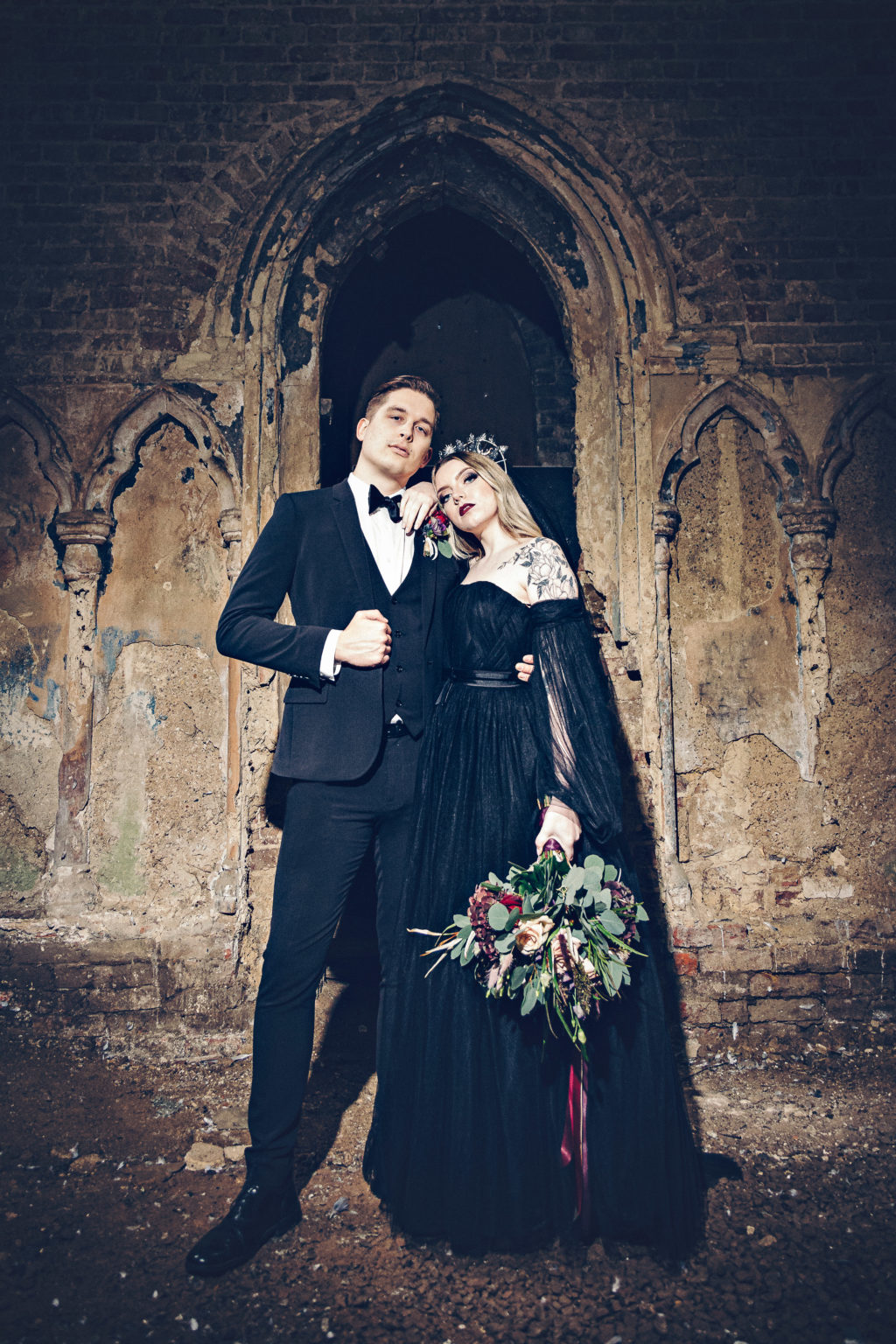 Gothic Glamour Wedding Inspiration House of Elliot