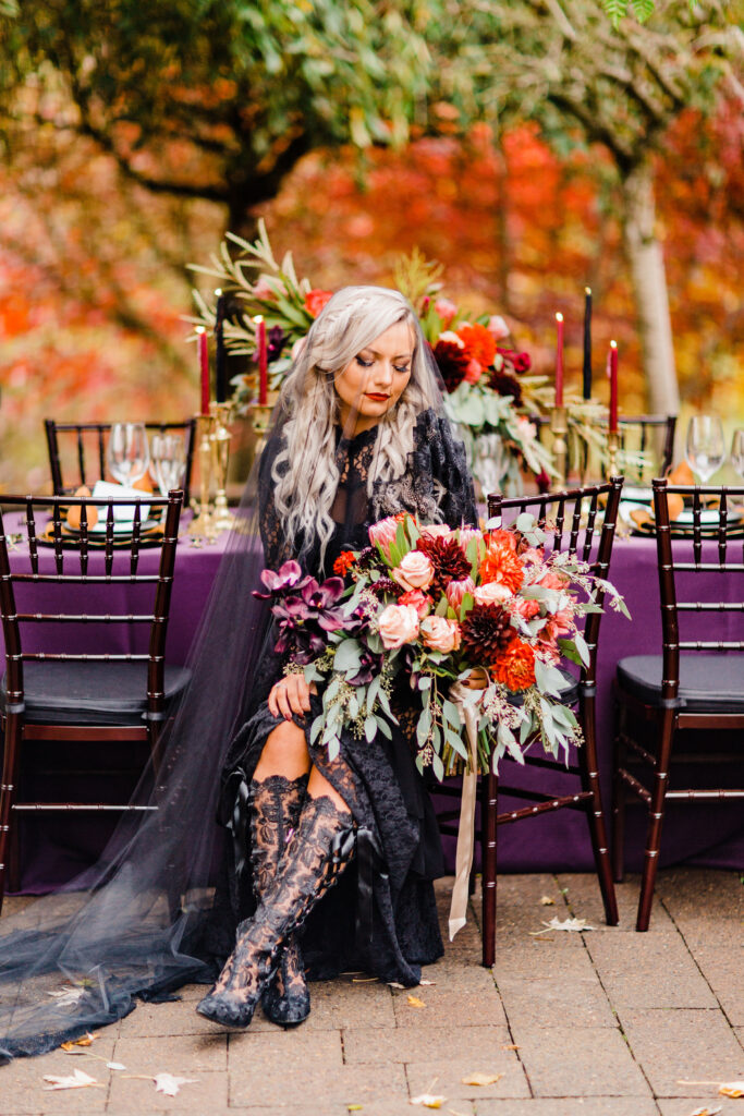 Embrace the Enchantment: Dark Cottagecore Wedding Inspiration